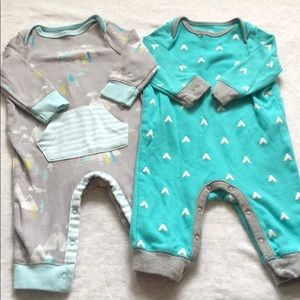 Foot less sleeper/jumper set